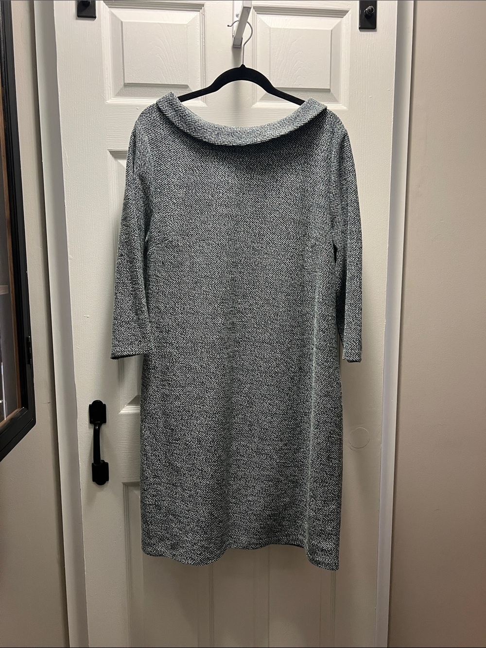Boatneck tweed Dress